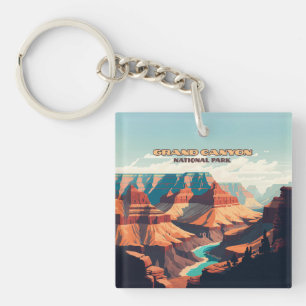 Porte-clefs Parc national du Grand Canyon Arizona Retro