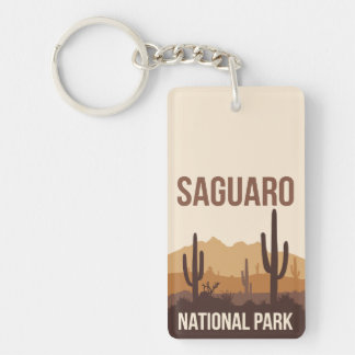 Porte-clefs Parc national du Saguaro Art de voyage minimal