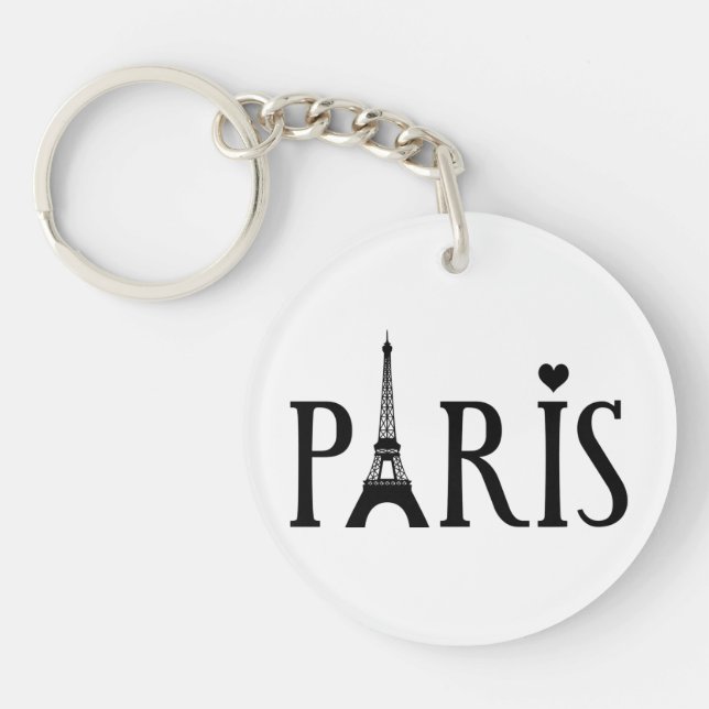 Porte-clefs Paris - Art Graphique (Devant)