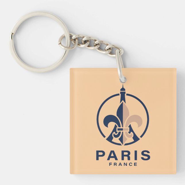 Porte-clefs Paris France Europe (Devant)
