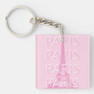 Porte-clefs Paris Travel Art, Travel Art, Preppy Art, Rose