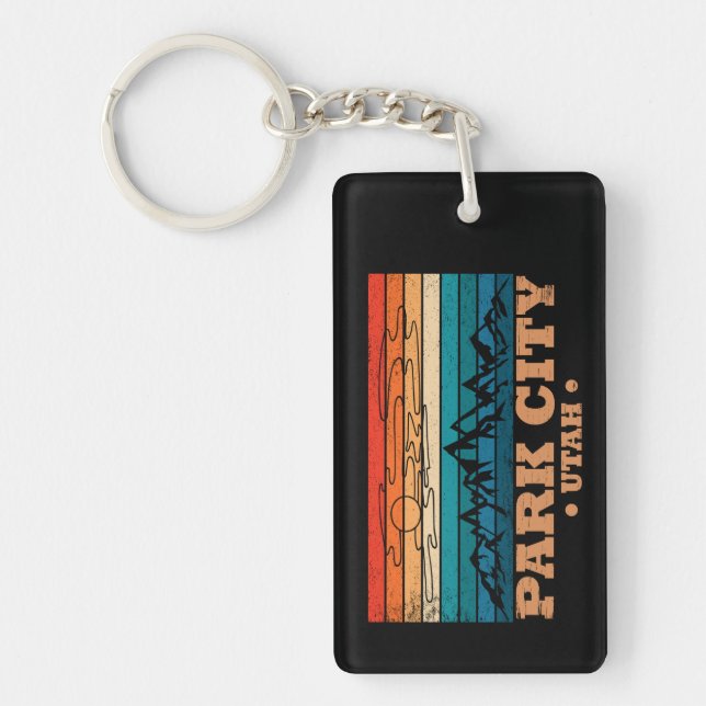 Porte-clefs Park city Utah vintage (Devant)
