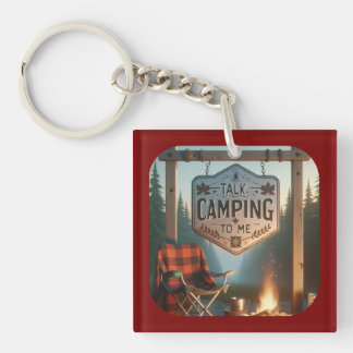 Porte-clefs Parle Camping à Moi – Accessoire de Randonnée Port