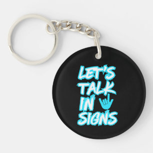 Porte-clefs Parlons en signes - Sensibilisation des Sourds