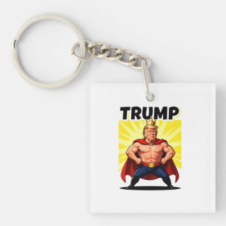 Porte-clefs Parodic Superhero Trump Caricature