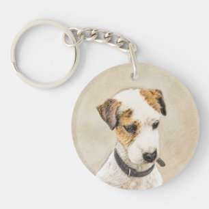 Porte-clefs Parson Jack Russell Terrier Peinture - Chien Art