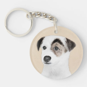 Porte-clefs Parson Jack Russell Terrier Peinture - Chien Art