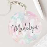 Porte-clefs Parties scintillant glamour rose Joli Motif<br><div class="desc">Personnalisez facilement ce joli motif de parties scintillant de livre rose avec votre nom et/ou monogramme personnalisés.</div>
