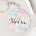 Porte-clefs Parties scintillant glamour rose Joli Motif<br><div class="desc">Personnalisez facilement ce joli motif de parties scintillant de livre rose avec votre nom et/ou monogramme personnalisés.</div>