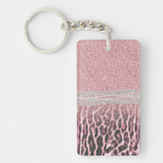 Porte-clefs Parties scintillant poster de animal Chic Girly Ro