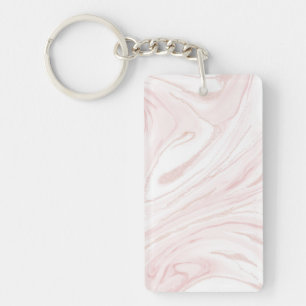 Porte-clefs Parties scintillant rose moderne marbre