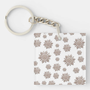 Porte-clefs Parties scintillant Snowflakes