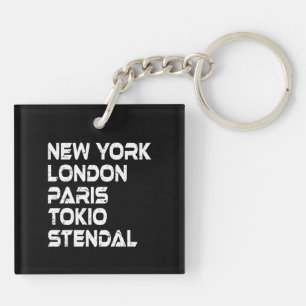 Porte-clefs Partisans de Stendal New York Londres Tokyo Paris