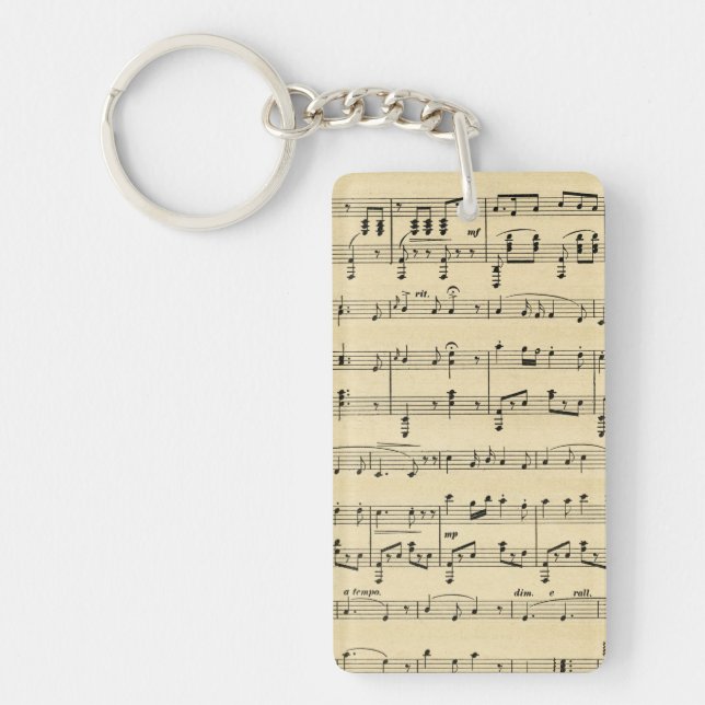 Porte-clefs Partitions Antiques (Devant)
