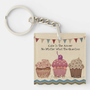 Porte-clefs Party Cupcake Vintage style Bunte mignonne