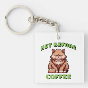 Porte-clefs Pas avant le café