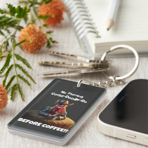 Porte-clefs Pas de Cocka-Doodle-Do flamboyant