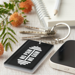 Porte-clefs Pas de douleur pas de gain Porte - clé