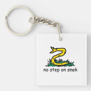 Porte-clefs Pas de pas sur les mèmes de snek parodie de Gadsde