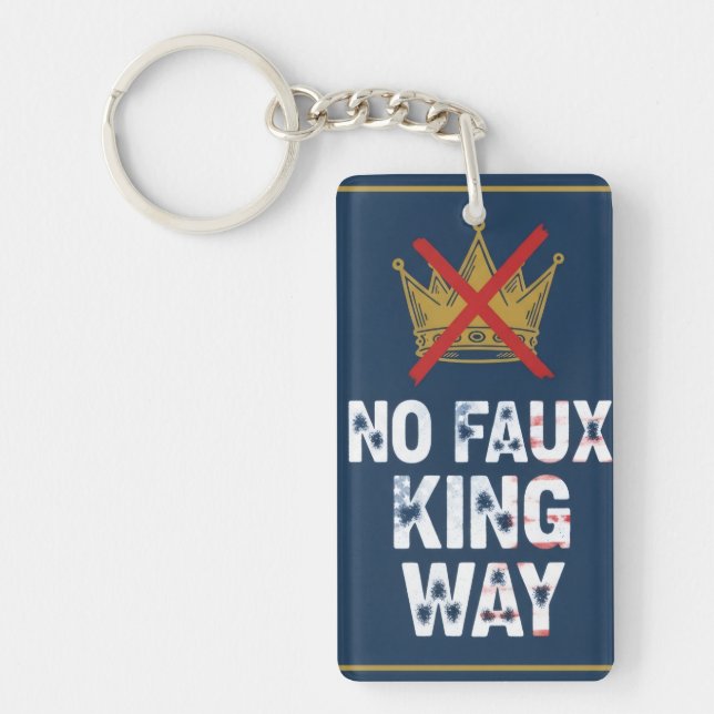 Porte-clefs Pas de voie de faux roi (Devant)
