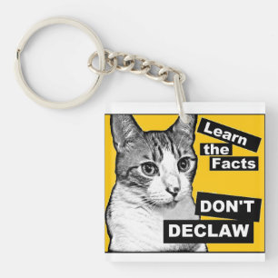 Porte-clefs Pas declaw