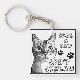 Porte-clefs Pas declaw