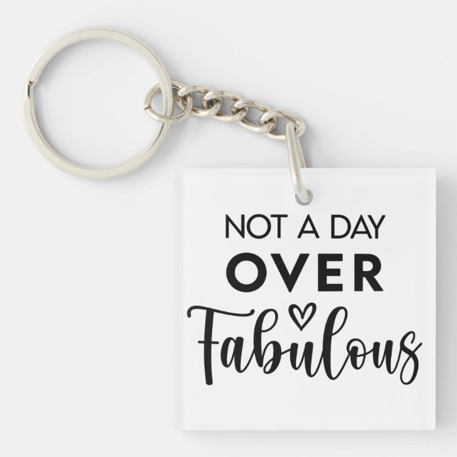 Porte-clefs Pas un jour de plus fabuleux – Citation drôle d'an (Devant)