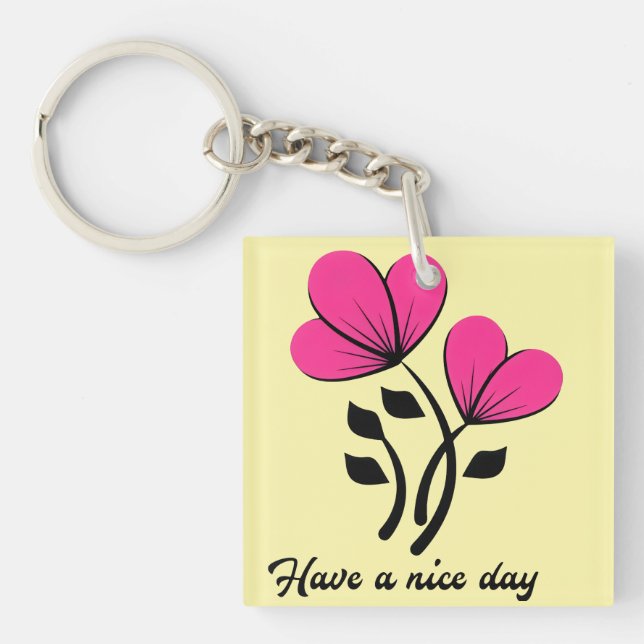 Porte-clefs Passez une bonne journée (Devant)