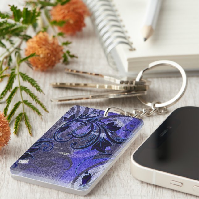 Porte-clefs Passion violette (Devant droit)