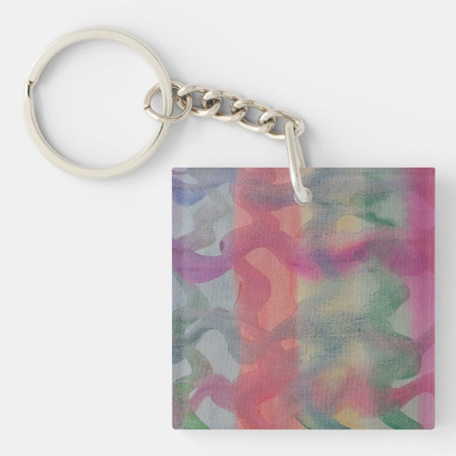 Porte-clefs Pastel Art Abstrait (Devant)