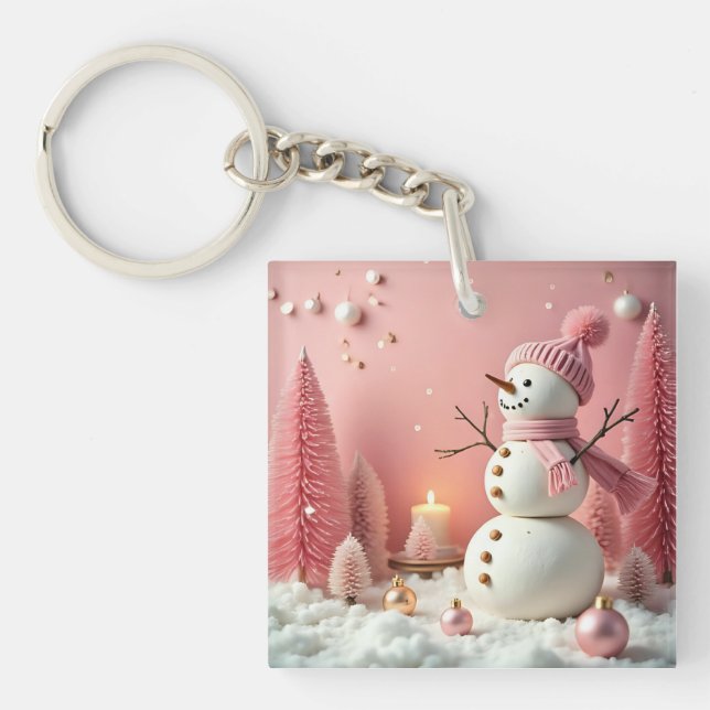 Porte-clefs Pastel Christmas - Acrylic Keychain (Devant)