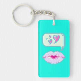 Porte-clefs Pastel Pixel Kissy Lips - Porte - clé acrylique au