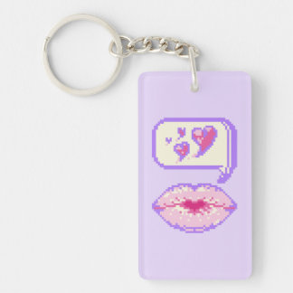 Porte-clefs Pastel Pixel Lèvres Kissy - Porte - clé acrylique 
