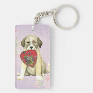 Porte-clefs Pasteur anatolien Chien Coeur de Chien Maman
