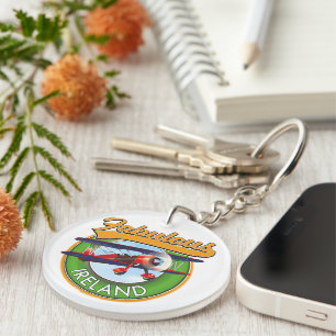 Porte-clefs Patch de voyage en Irlande fabuleux. Affiche