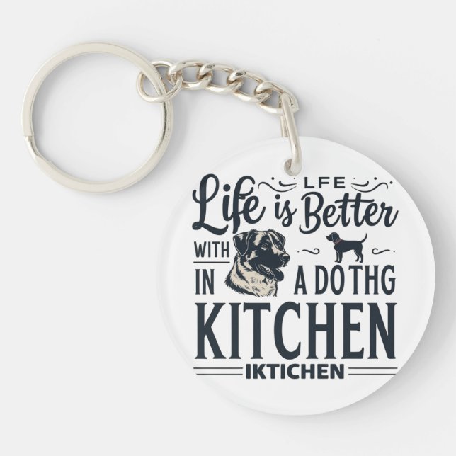Porte-clefs Pâtes Dans La Cuisine (Devant)