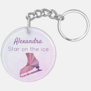 Porte-clefs Patinage artistique étoile porte - clé patineuse