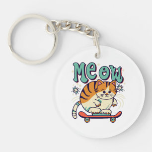 Porte-clefs Patinage de chat Miaou