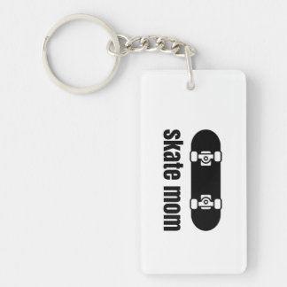 Porte-clefs patiner maman noir blanc porte - clé