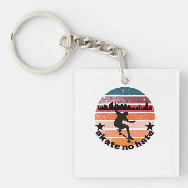 Porte-clefs Patiner sans haine (Devant)