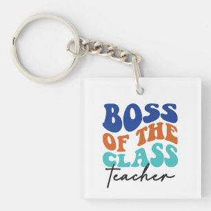 Porte-clefs Patron de la classe Enseignant Wordart