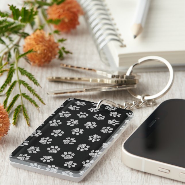 Porte-clefs Patrouilles de Doodle, Paws de Chien, Paws Blanche (Devant droit)