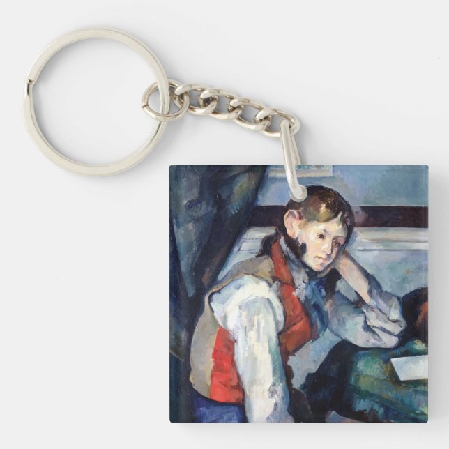 Porte-clefs Paul Cezanne - Garçon dans la veste rouge (Devant)