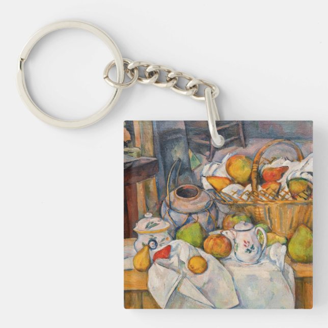 Porte-clefs Paul Cezanne - La vie morte avec panier (Devant)