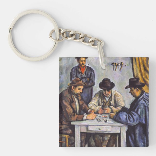Porte-clefs Paul Cezanne - Les Joueurs De Cartes (Devant)