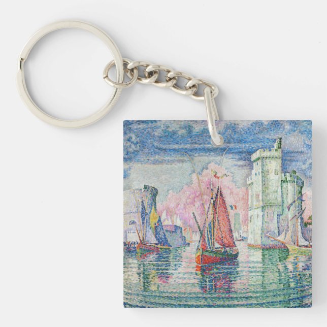 Porte-clefs Paul Signac - Entrée du port de La Rochelle (Devant)