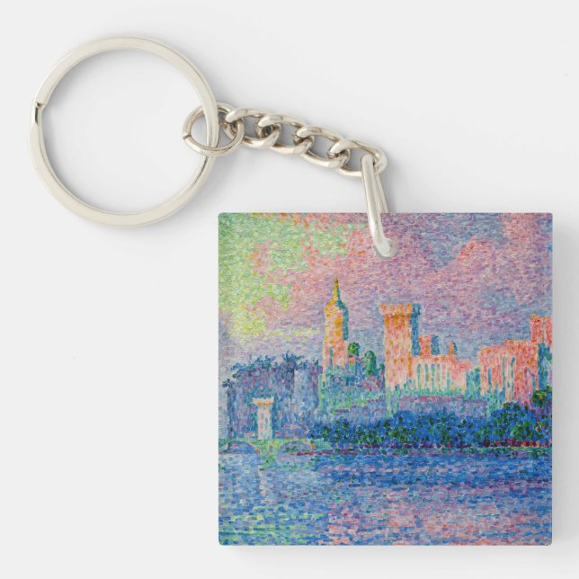 Porte-clefs Paul Signac - Le Palais Pape, Avignon (Devant)
