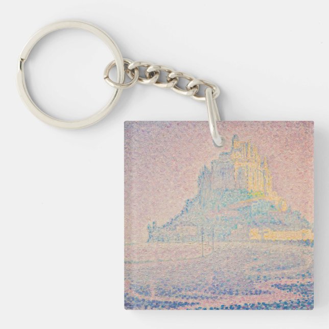 Porte-clefs Paul Signac - Mont Saint Michel Fog et Soleil (Devant)