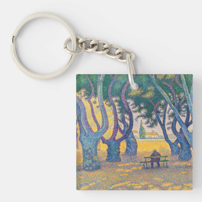 Porte-clefs Paul Signac - Place des Lices, Saint-Tropez (Devant)