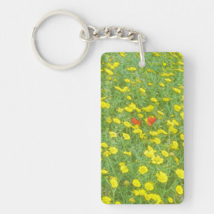 Porte-clefs Pavot aquarelle